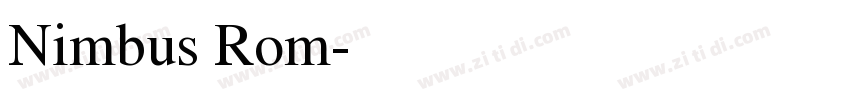 Nimbus Rom字体转换